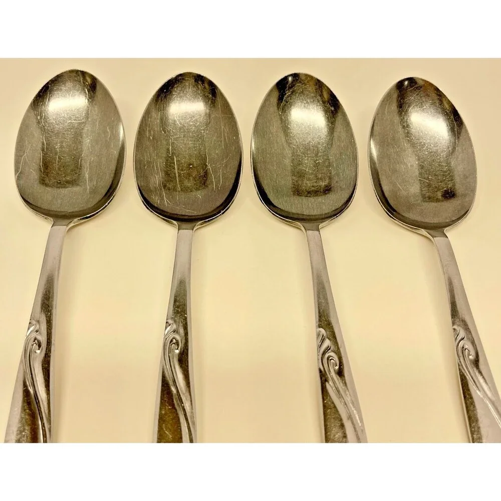 Vintage Armack  AMK9 Stainless Steel Flatware Set of (4)-7